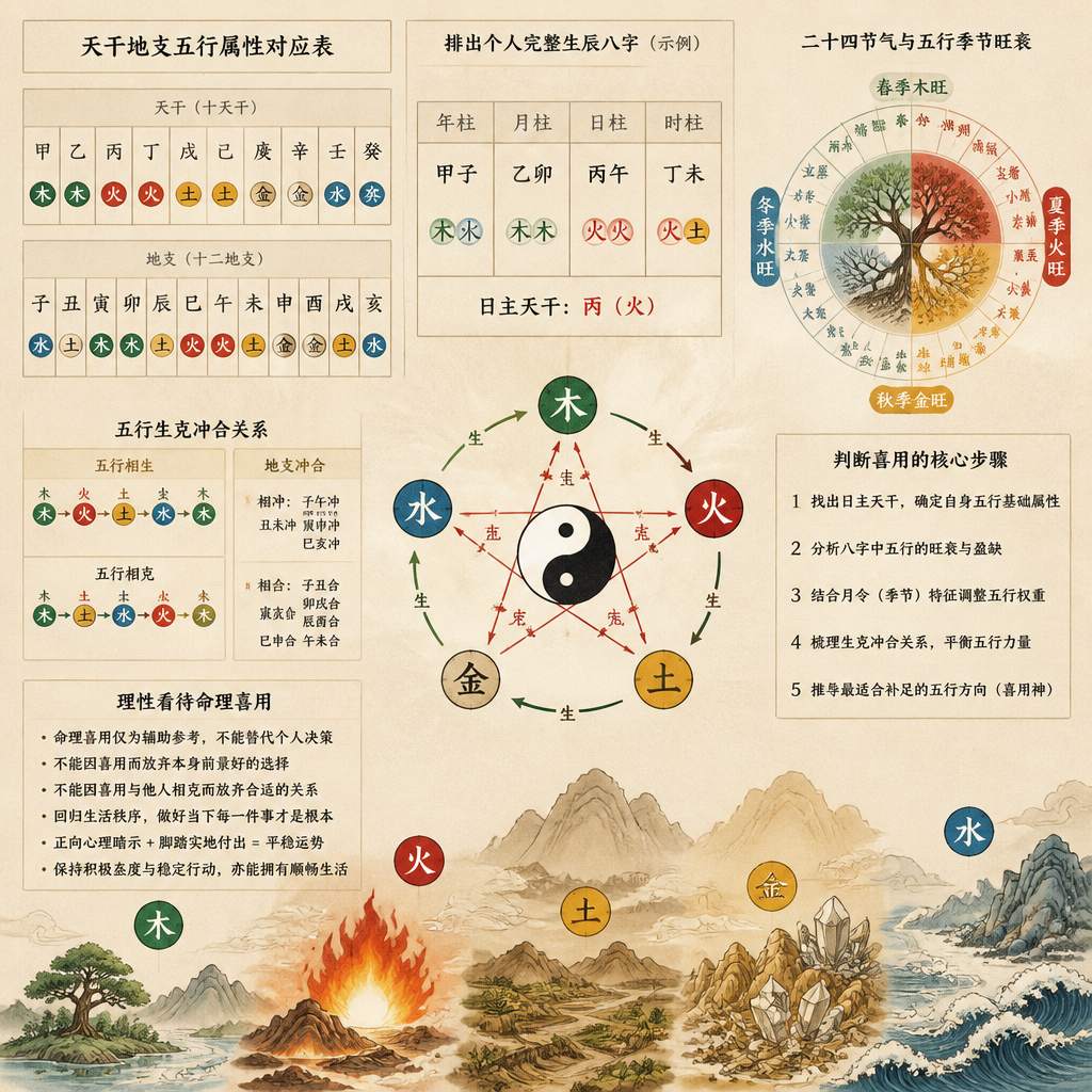 怎样算出命理所喜