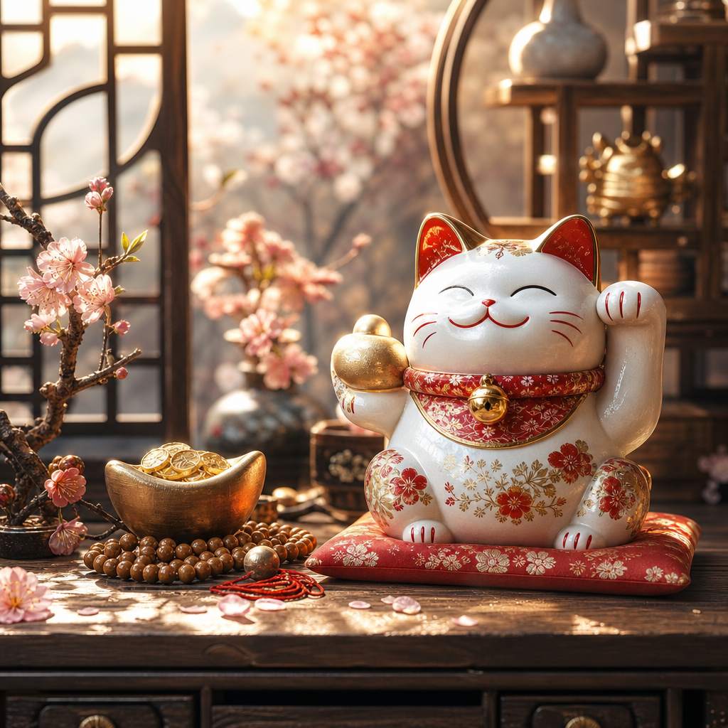 属猪属猴能摆招财猫吗