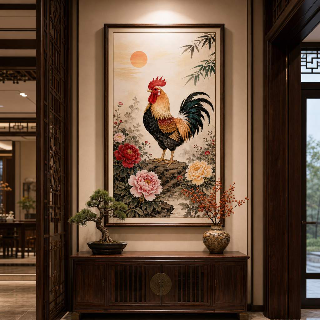 玄关属鸡挂画怎么挂 玄关属鸡挂画怎么挂